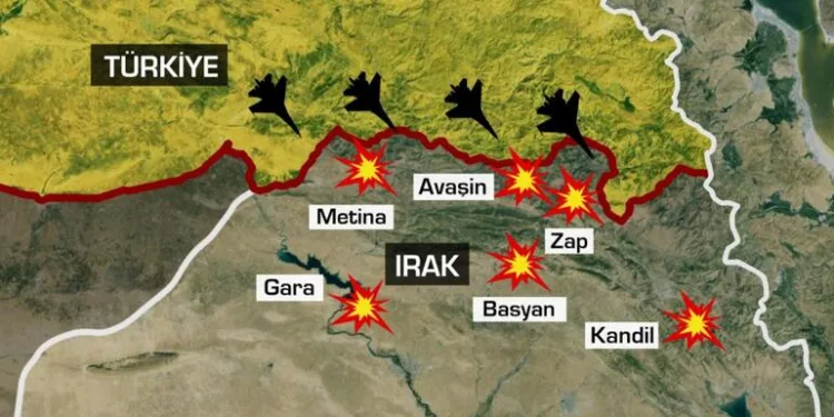 Kuzey Irak’a geniş çaplı harekat! Hedefler vuruluyor