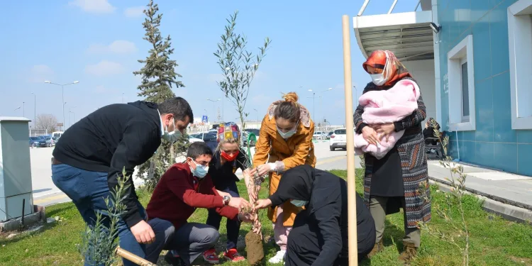 Bursa Kestel’de her normal doğuma 1 fidan