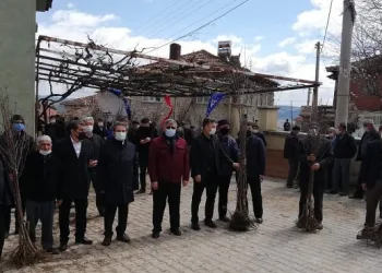Bursa’da çiftçilere vişne fidanı dağıtıldı