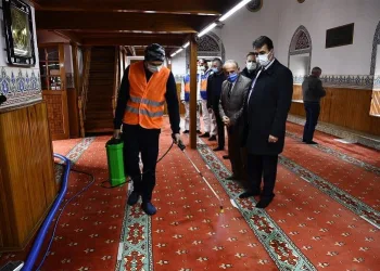 Osmangazi’de camilerde ramazan temizliği