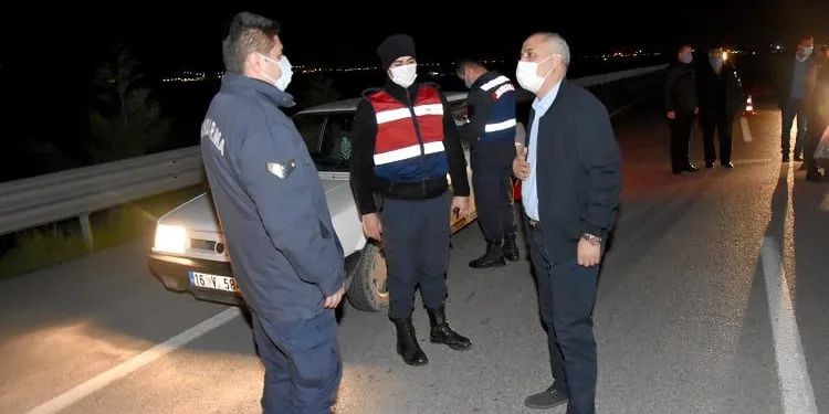 Başkan Aydın’dan denetimdeki ekiplere ziyaret