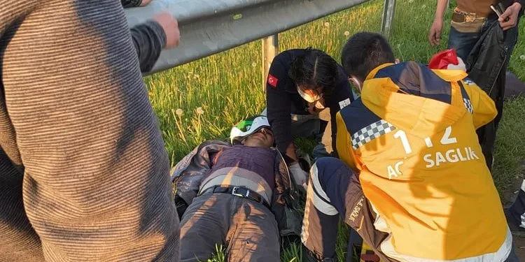 Bursa’da baba ve oğlu kazada ölümden döndü