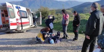 Bursa’da otomobil ile motosiklet çarpıştı