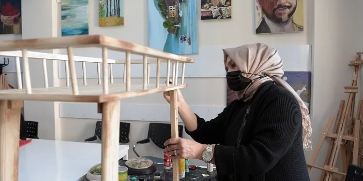 OSMEK’te eski eşyalar sanata dönüşüyor
