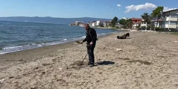5 bin liraya aldığı dedektörle altın ve para arıyor