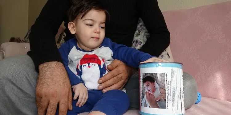 SMA hastası Ali Osman’ın yardım kumbarası çalındı