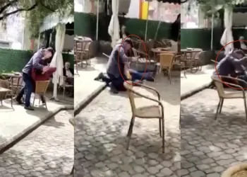 Bursa’da korkunç anlar! Eşine mesaj atan adamı bıçakladı
