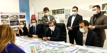 Gürsu’nun kalbi ve simgesi olacak yeni kent meydanı oluşuyor