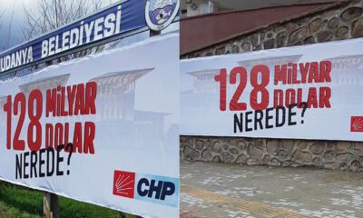 Bursa Mudanya'da CHP'nin reklam afişleri Savcılık emriyle söküldü