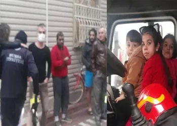 Bursa’da yangın! 7’si çocuk 10 kişiyi kurtarıldı