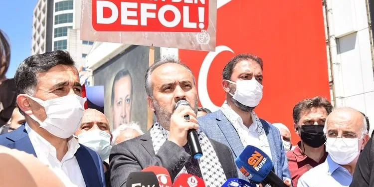 Bursa’da Kudüs’e destek yürüyüşü