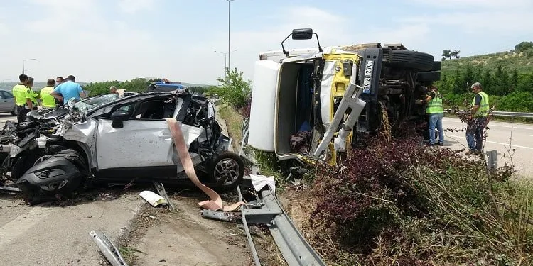 Bursa’da feci kaza! Geri manevra yapan sürücü öldü