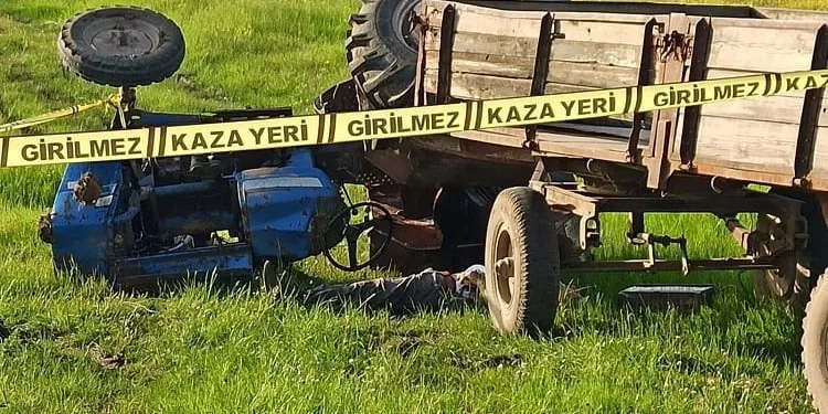 Bursa’da devrilen traktörün altında can verdi
