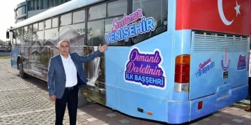 Bu otobüs Yenişehir’de ücretsiz hizmet verecek