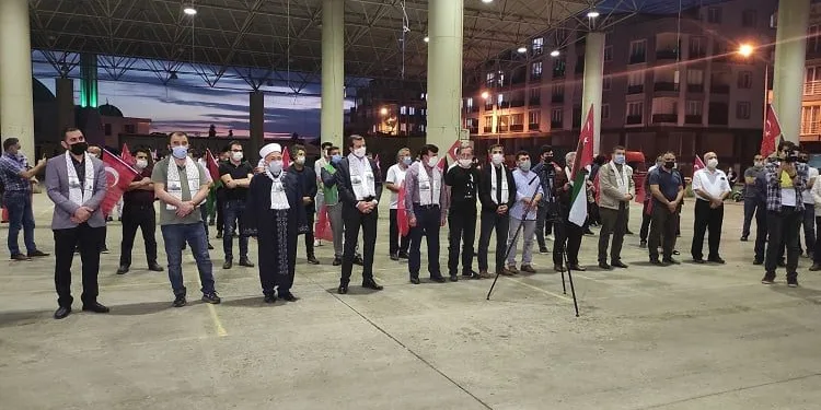 Bursa Gürsu’da İsrail protestosu