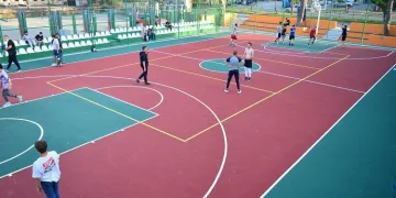 Mudanya’ya modern basketbol sahası