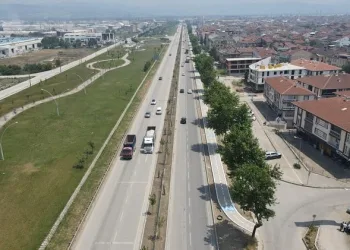 İnegöl’de bisiklet yolunda ikinci etap çalışmaları başladı