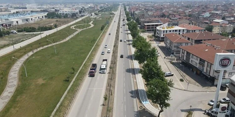 İnegöl’de bisiklet yolunda ikinci etap çalışmaları başladı