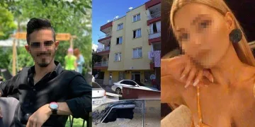 İkinci kattan otomobilin üzerine düştü