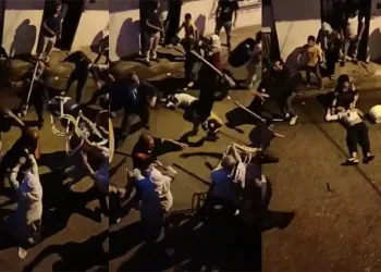 Bursa’da sandalye, sopa ve taşlar havada uçuştu