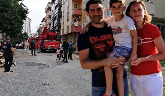 Yangının arkasından aile faciası çıktı