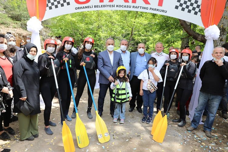 Marmara'nın ilk rafting parkuru Bursa'da açıldı