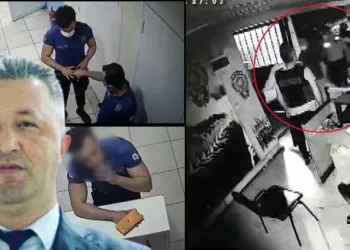 Polis merkezinde ölüm! Görüntüler ortaya çıktı