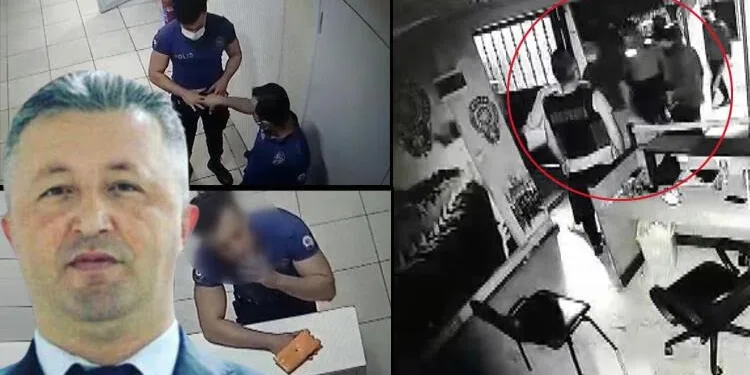 Polis merkezinde ölüm! Görüntüler ortaya çıktı