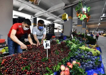Yunuseli kapalı pazar alanı’nda ilk pazar kuruldu