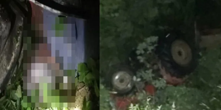 Tarlasını sürdüğü traktörünün altında kalıp, öldü