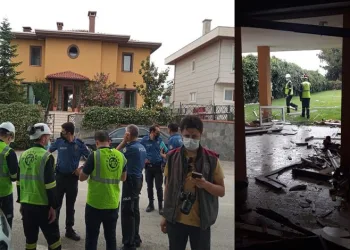 Bursa’da villada patlama! Ortalık savaş alanına döndü