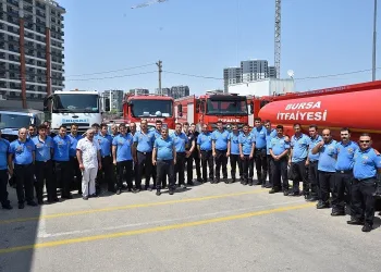 Bursa itfaiyesi Marmaris’teki yangına destek için yola çıktı
