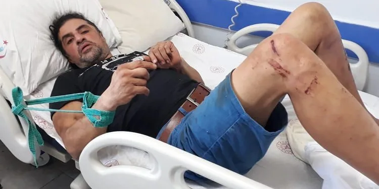 Kaza geçiren hastayı yatağa bağladılar iddiası