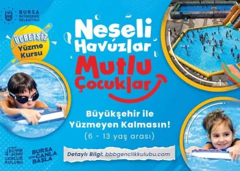 Bursa’da 7 ilçede çocuklara yüzme eğitimi verilecek