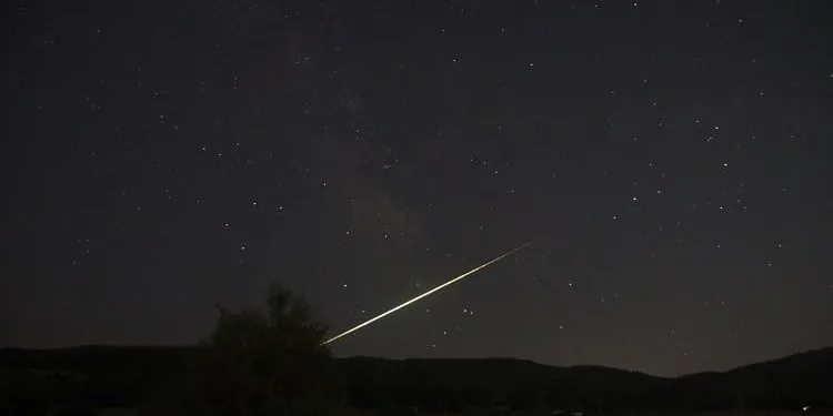 Meteor düşüşü Bursa’da görüntülendi