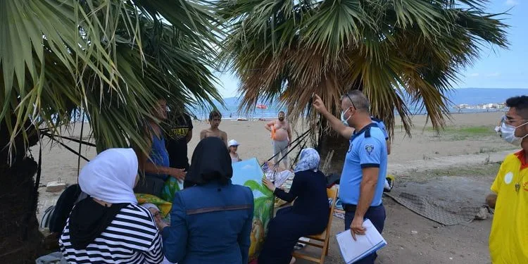 Bursa sahillerinde kamp ve çadır denetimi