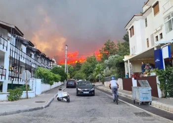 Bir yangın da Marmaris’te! Hızla büyüyor