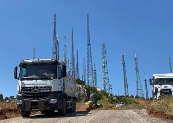 Gündoğdu antenler bölgesi yolu yenilendi