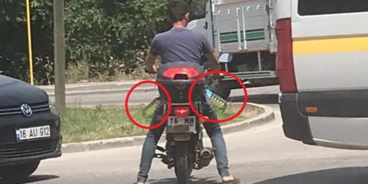 Bursa’da pet şişeyle benzin alınca polisi alarma geçirdi