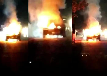 Bursa’da park halindeyken alevlere teslim oldu