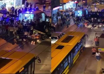 Kaza sonrası gerginlik! Öfkeli grubu polis dağıttı