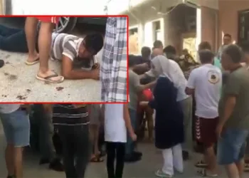 Bursa’da mahallelinin elinden polis kurtardı