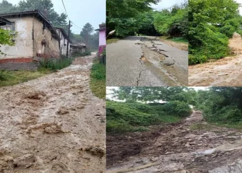 Bursa’da köyü sel vurdu!