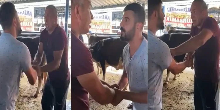 Bursa’da kurban pazarlığı sonrası soluğu hastanede aldı