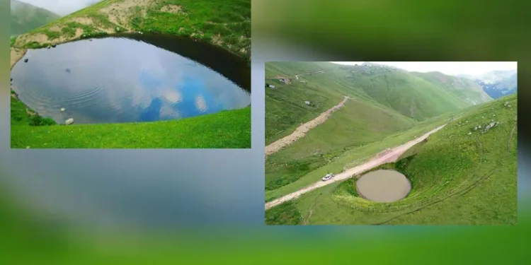 Buzul çağından kalma ‘Dipsiz Göl’ çamur göl oldu