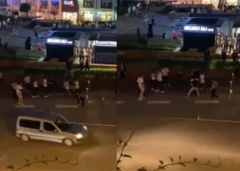 Bursa’da yan bakma kavgası! 20 kişi birbirine girdi