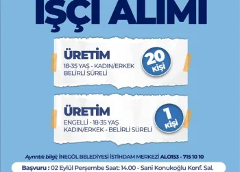Bursa İnegöl’de istihdama destek sürüyor