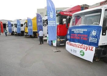 Bursa’dan yangın bölgelerine 6 TIR’lık yardım konvoyu