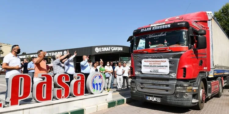 Mustafakemalpaşa’dan Muğla’ya yardım eli