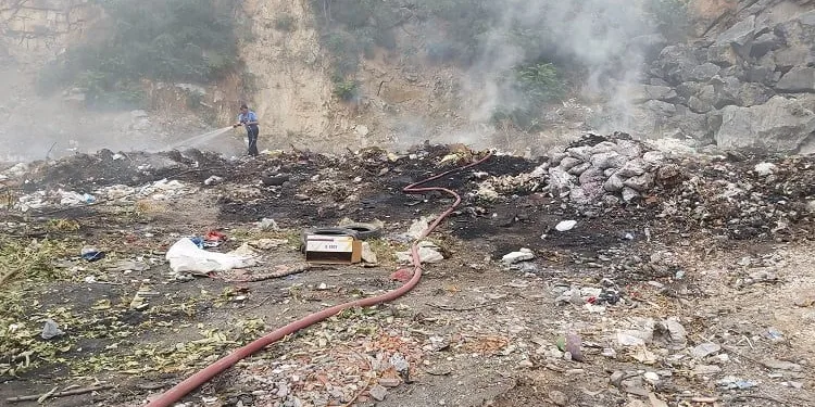 Bursa’da çöplükte çıkan yangın korkuttu